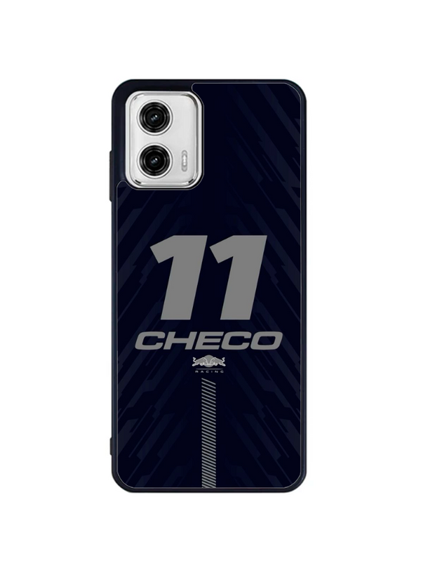 Funda Carreras Checo Perez Azul Oscuro Para Motorola